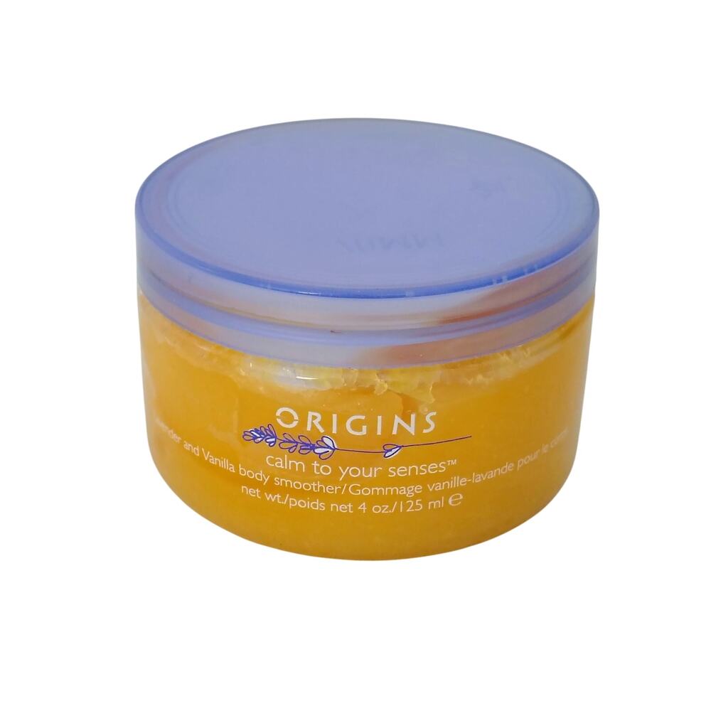 Origins Calm Your Senses Lavender & Vanilla Body Smoother Scrub 4 oz. Exfoliate